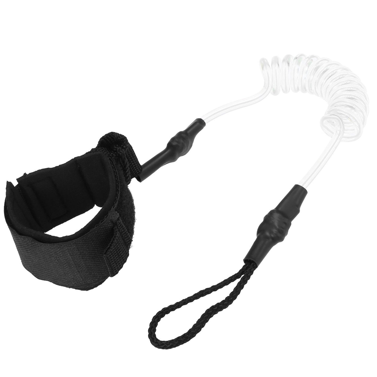 4ft Coiled Ankle Leash - Elastic SUP Paddleboard Leg Rope