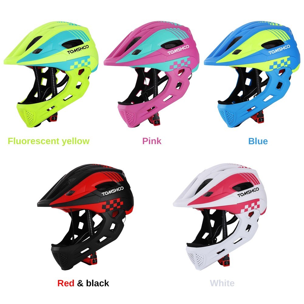 TOMSHOO Kids Full Face Bike Helmet