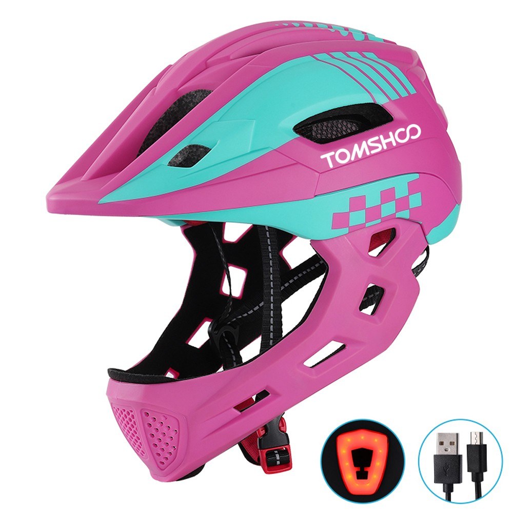 TOMSHOO Kids Full Face Bike Helmet