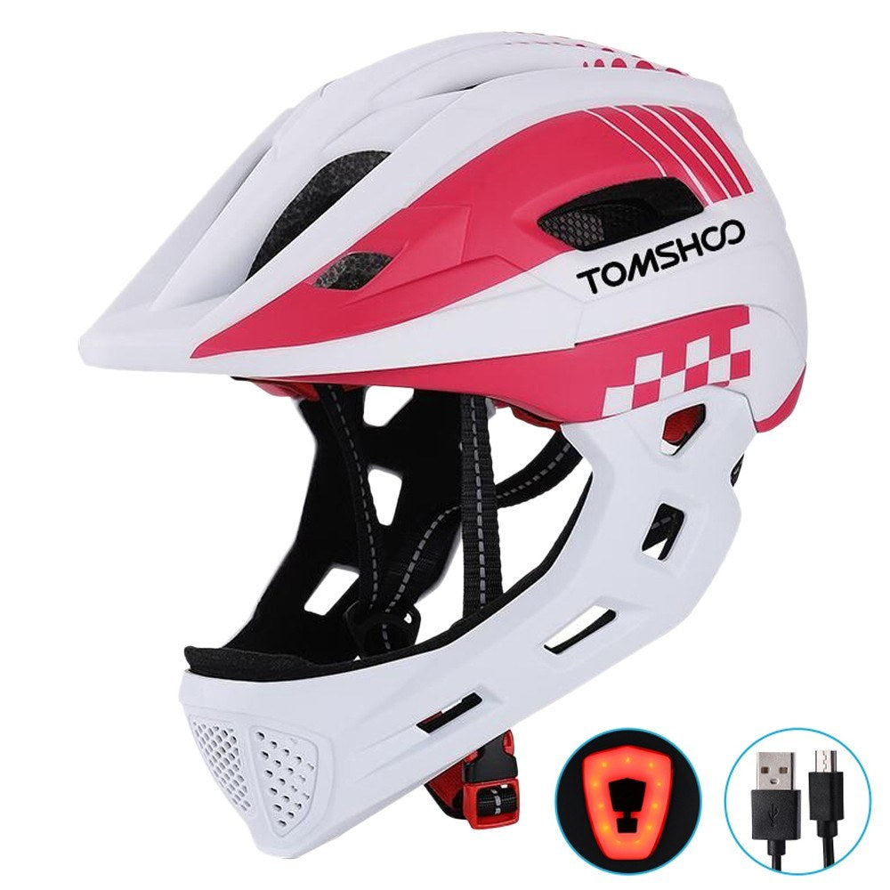 TOMSHOO Kids Full Face Bike Helmet