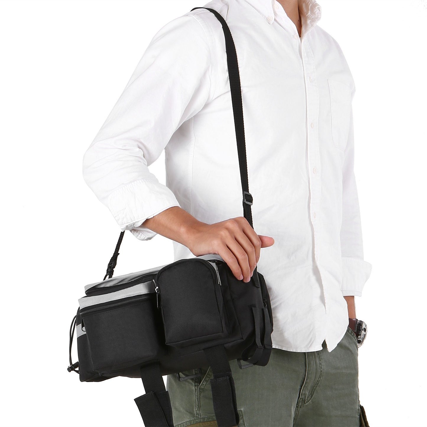 Multifunctional Bike Rear Seat Bag: Cycling Trunk, Pannier, Handbag & Shoulder Carrier