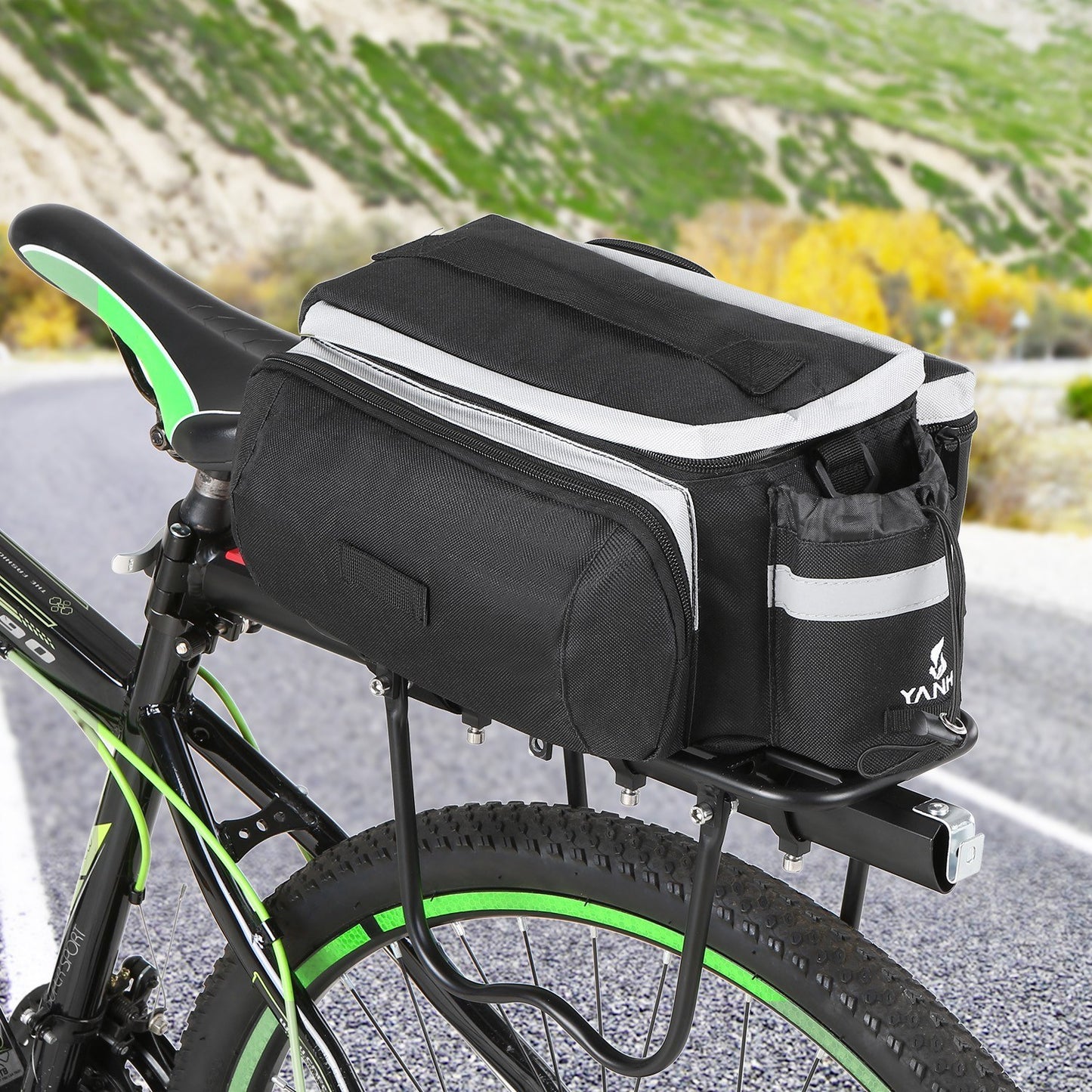 Multifunctional Bike Rear Seat Bag: Cycling Trunk, Pannier, Handbag & Shoulder Carrier