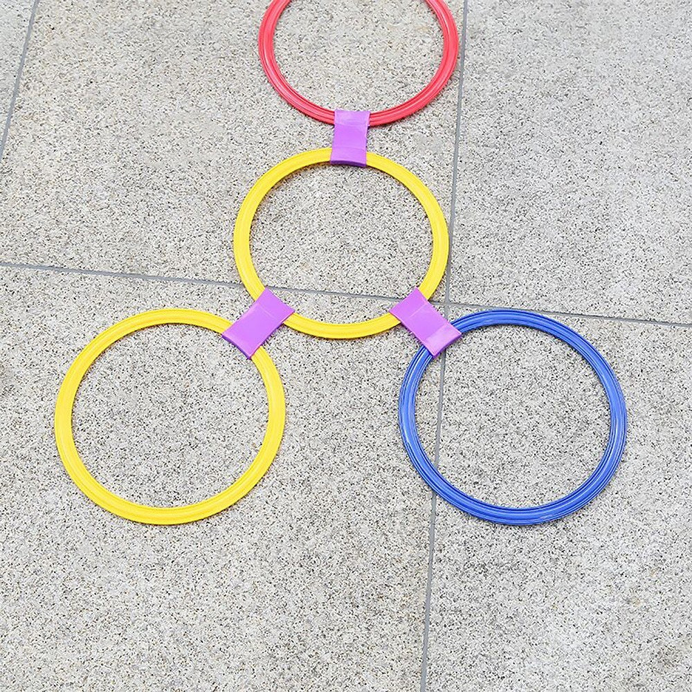 10-Pack Agility Speed Rings 28cm/38cm for Football, Soccer, Basketball Training