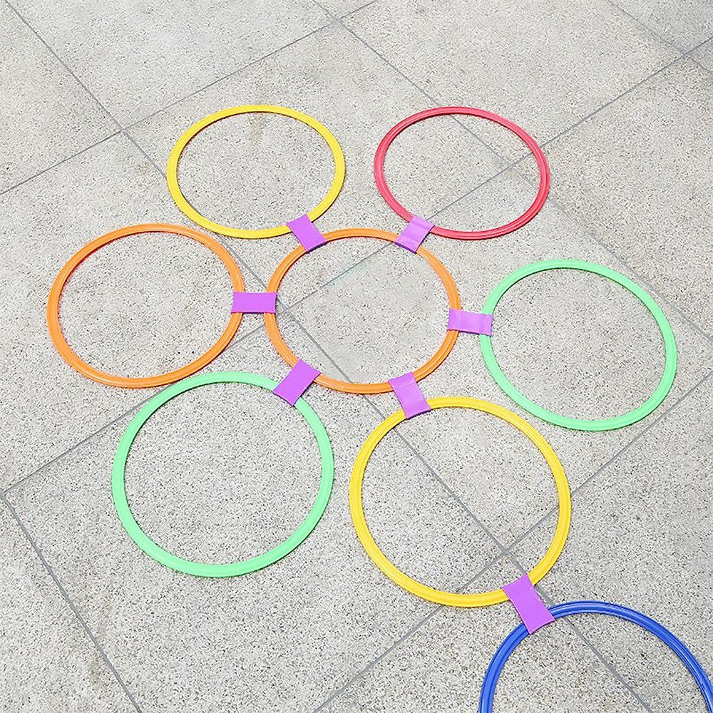 10-Pack Agility Speed Rings 28cm/38cm for Football, Soccer, Basketball Training