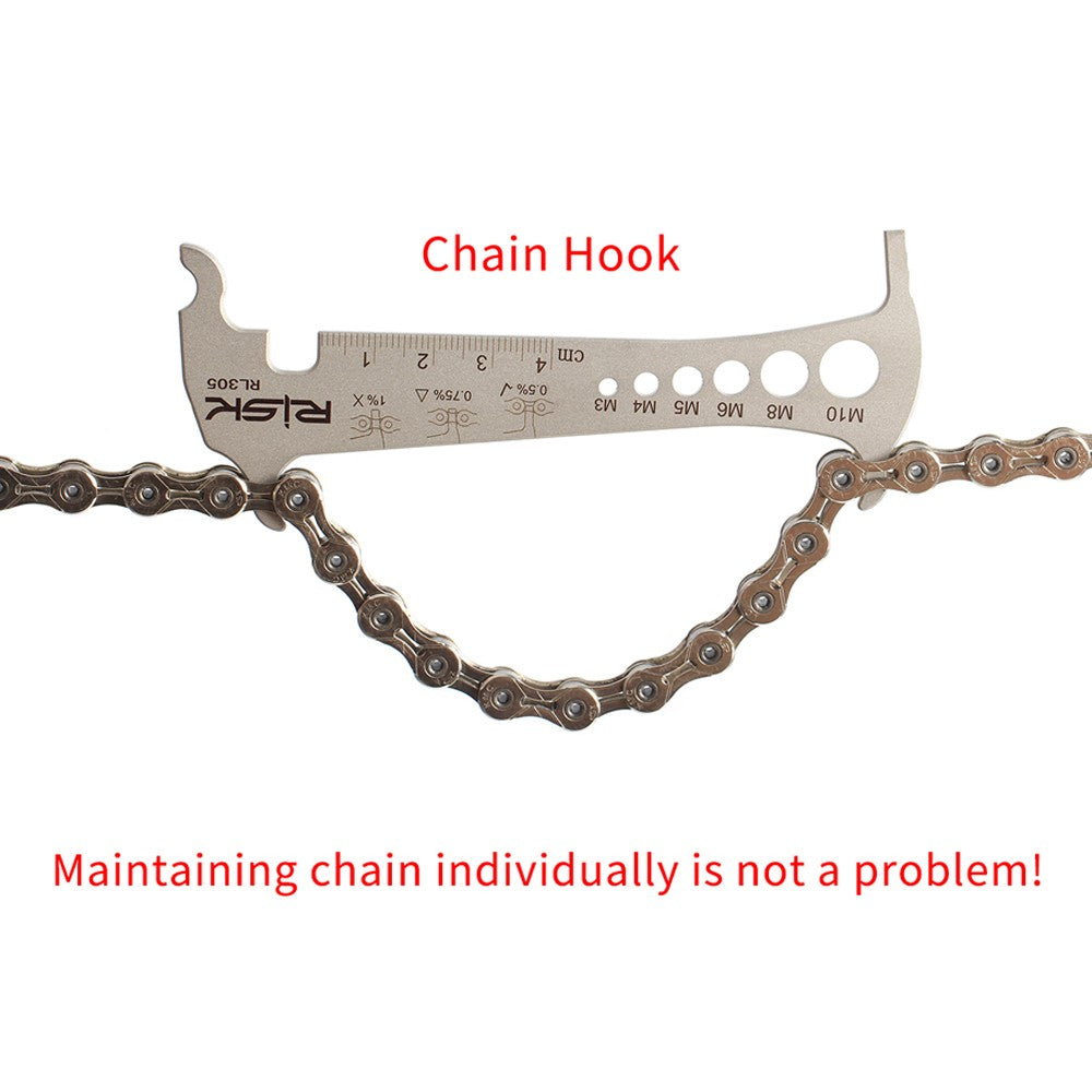 3-in-1 Bike Chain Wear Indicator, Chain Hook & Bolt Measurement Tool