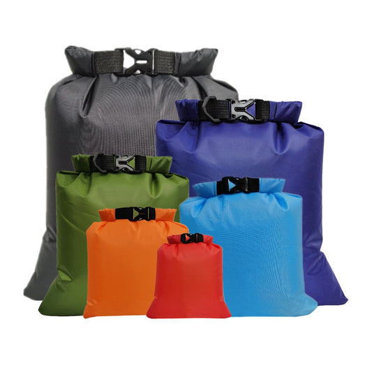 6-Pack Waterproof Dry Bags for Kayaking, Boating, Floating, and Beach Activities