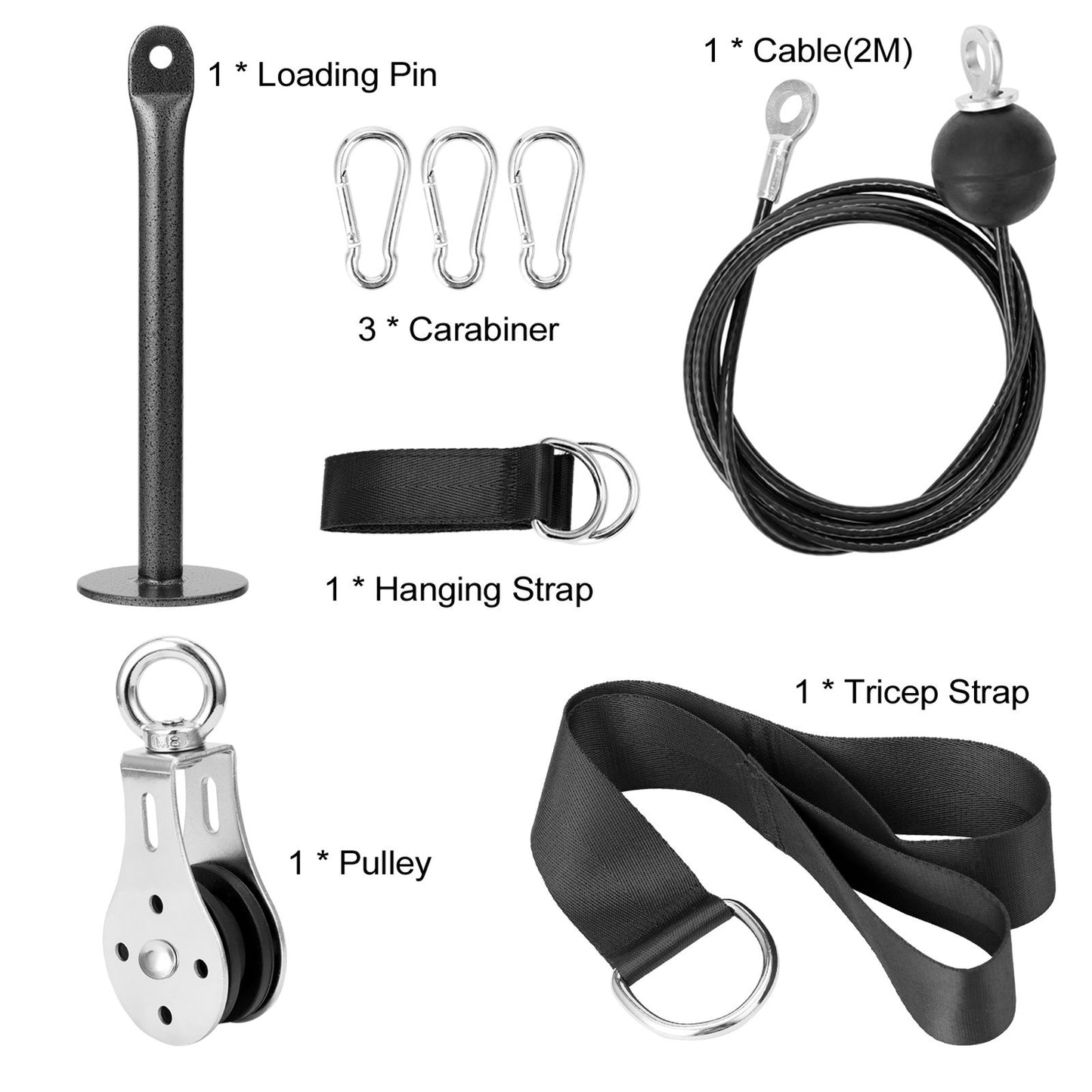 Biceps & Triceps DIY Fitness Pulley Cable Machine for Hand Strength Training