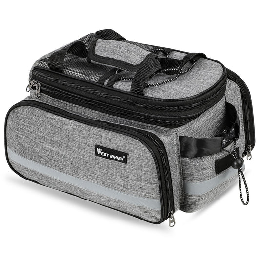 Waterproof Large Capacity Cycling Saddle Bag - WEST BIKING Bike Rack Trunk & Luggage Carrier