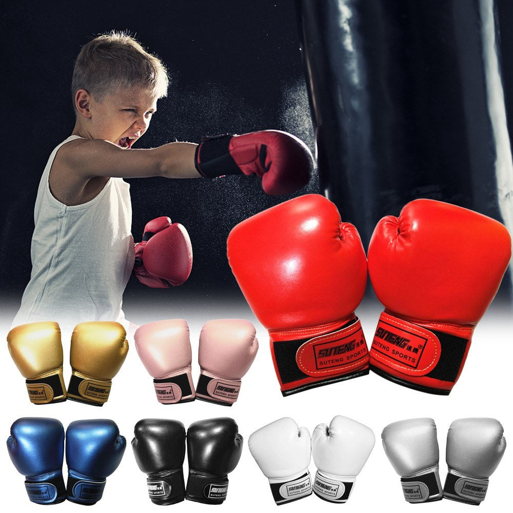 Kids Boxing Gloves for Training: Muay Thai, Kickboxing, Punching Bag Equipment Ages 3-10