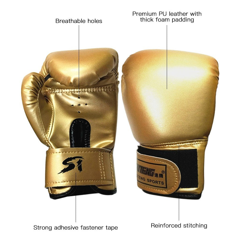 Kids Boxing Gloves for Training: Muay Thai, Kickboxing, Punching Bag Equipment Ages 3-10