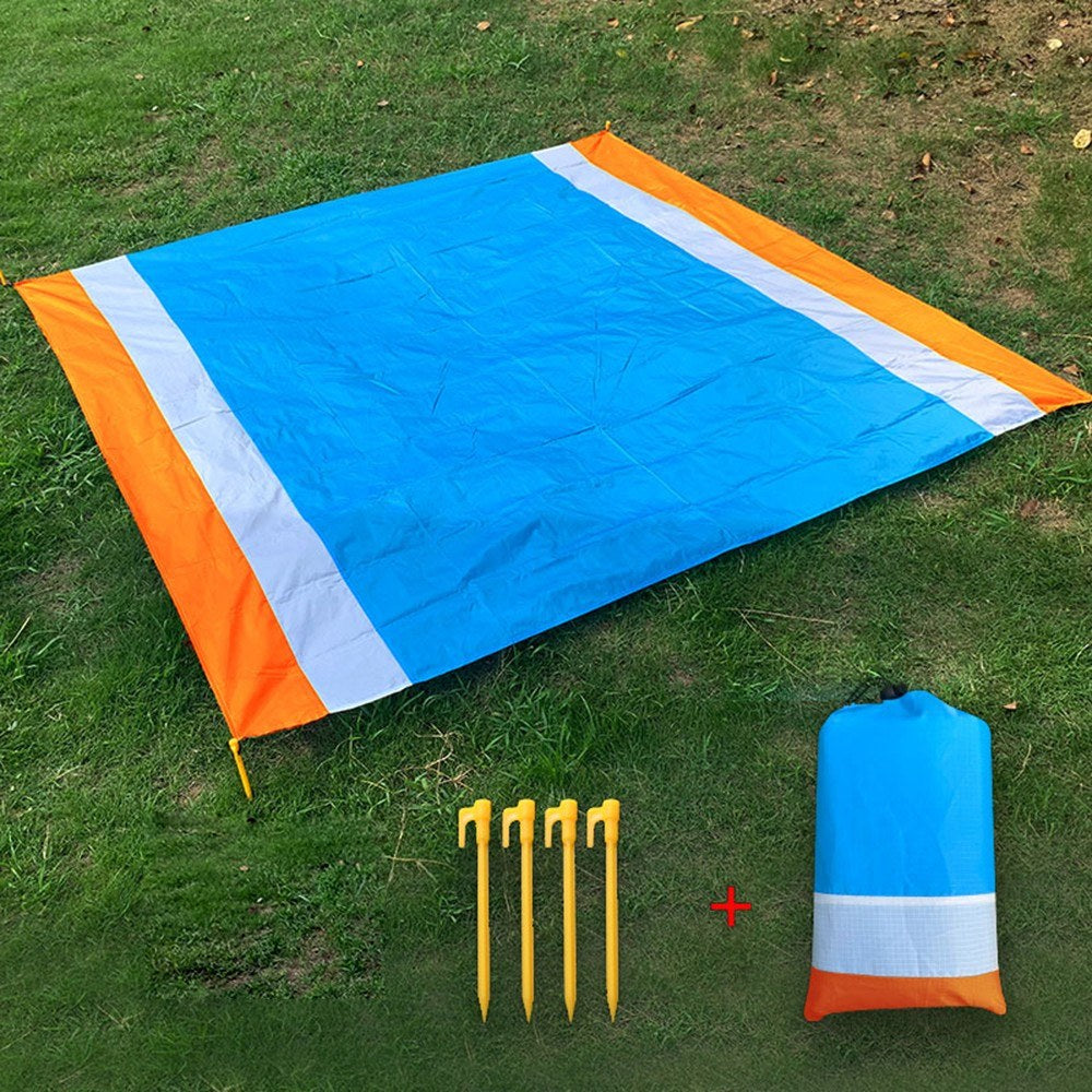 Ultralight Sandproof Beach Mat - Water Resistant Camping & Picnic Blanket with Storage Bag
