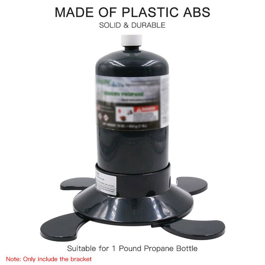 Propane Cylinder Support Bracket: Gas Cartridge Base Replacement for Camping Use