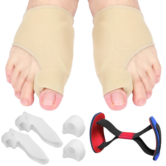 Bunion Corrector & Relief Kit - 7pcs Toe Sleeves, Separators, & Straighteners Set