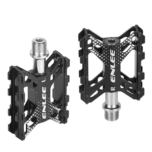 Aluminium Alloy Folding Bike Pedals - Flat Platform for Mountain & Cycling