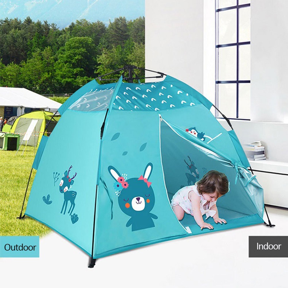 Foldable Kids Playhouse Tent: Portable Indoor/Outdoor Camping Tent for Boys & Girls
