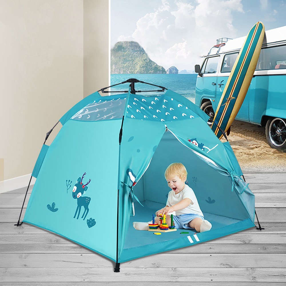 Foldable Kids Playhouse Tent: Portable Indoor/Outdoor Camping Tent for Boys & Girls