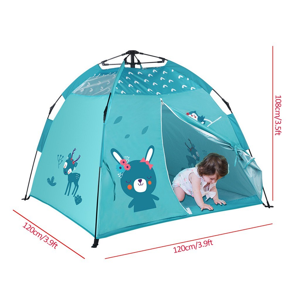 Foldable Kids Playhouse Tent: Portable Indoor/Outdoor Camping Tent for Boys & Girls