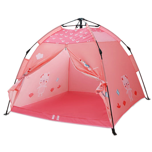 Foldable Kids Playhouse Tent: Portable Indoor/Outdoor Camping Tent for Boys & Girls