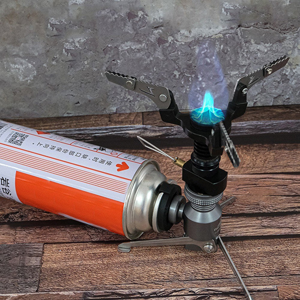 Collapsible Tripod Butane Gas Canister Adapter & Lamp Stand Connector