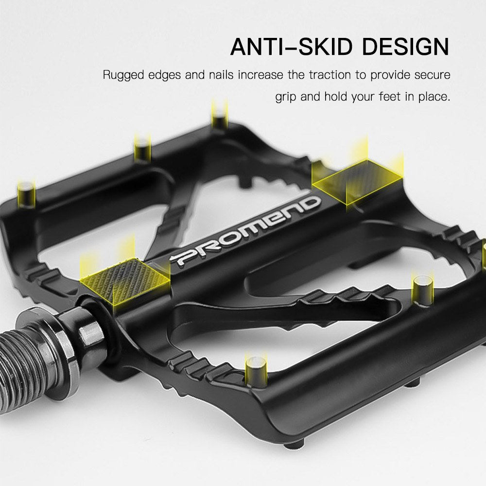 Aluminum Alloy Bike Pedals - Lightweight, Non-Slip Platform by PROMEND