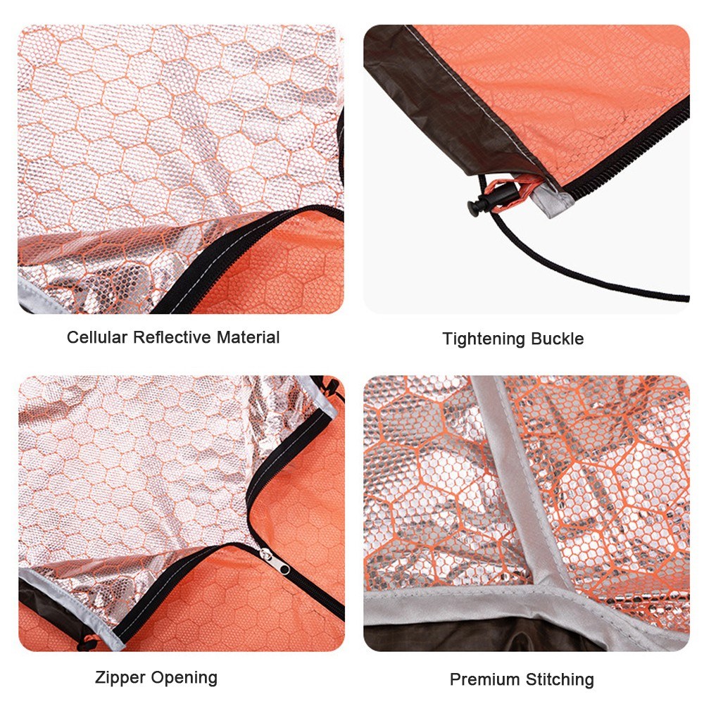 Tomshoo Lightweight Waterproof Heat Reflective Emergency Thermal Sleeping Bag