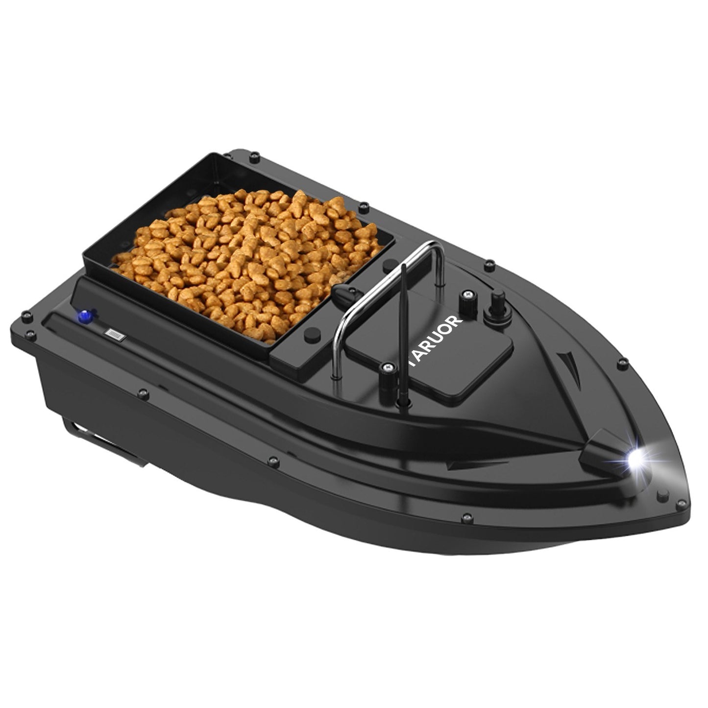 Taruor GPS Fishing Bait Boat - 16 Positioning Points, Large Container, 400-500M Range, 4.4lb Load, 10000mAh Battery