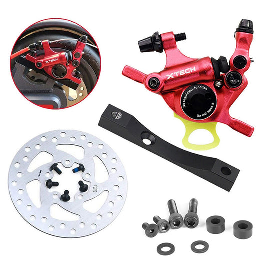 Hydraulic Disc Brake Caliper Set with Adapter & 120mm Rotor for Xiaomi M365 Pro E-Scooter