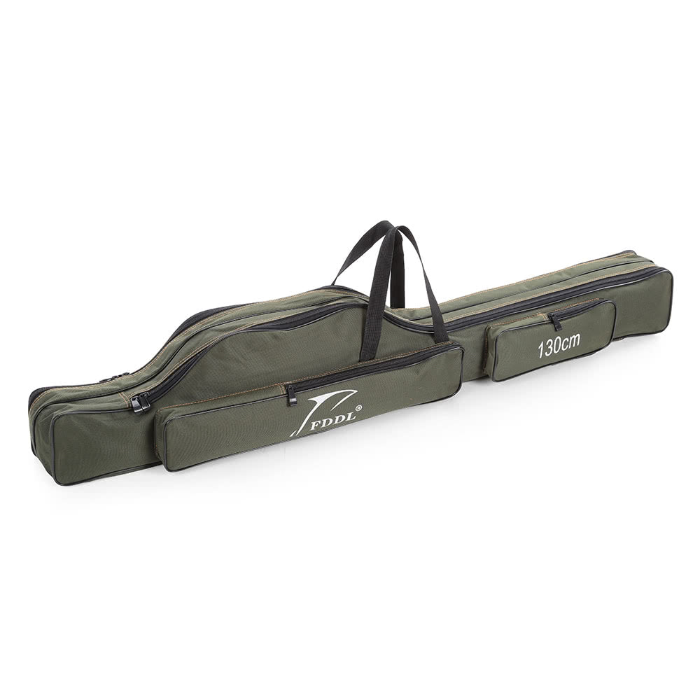 Compact Canvas Fishing Rod Holder | Portable Folding Pole Tool Storage Bag | Gear Tackle Case