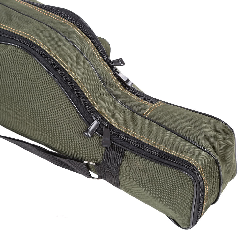 Compact Canvas Fishing Rod Holder | Portable Folding Pole Tool Storage Bag | Gear Tackle Case