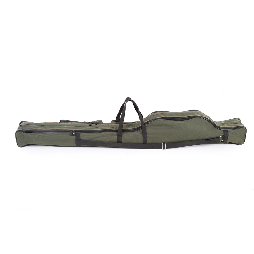 Compact Canvas Fishing Rod Holder | Portable Folding Pole Tool Storage Bag | Gear Tackle Case