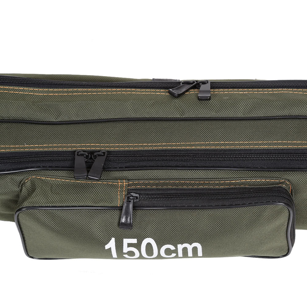 Compact Canvas Fishing Rod Holder | Portable Folding Pole Tool Storage Bag | Gear Tackle Case