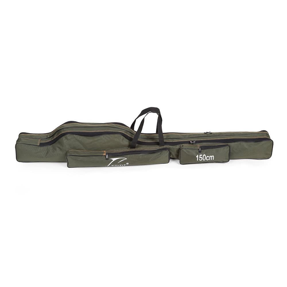 Compact Canvas Fishing Rod Holder | Portable Folding Pole Tool Storage Bag | Gear Tackle Case