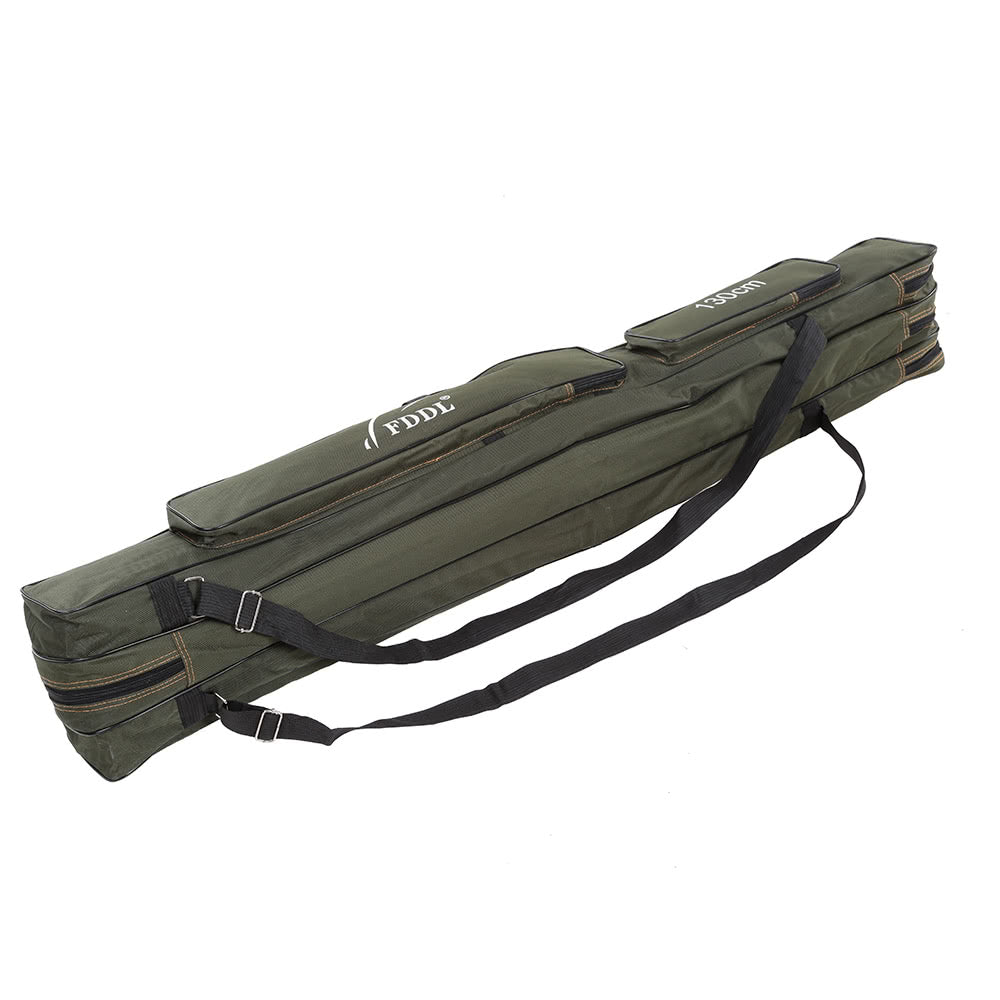 Compact Canvas Fishing Rod Holder | Portable Folding Pole Tool Storage Bag | Gear Tackle Case