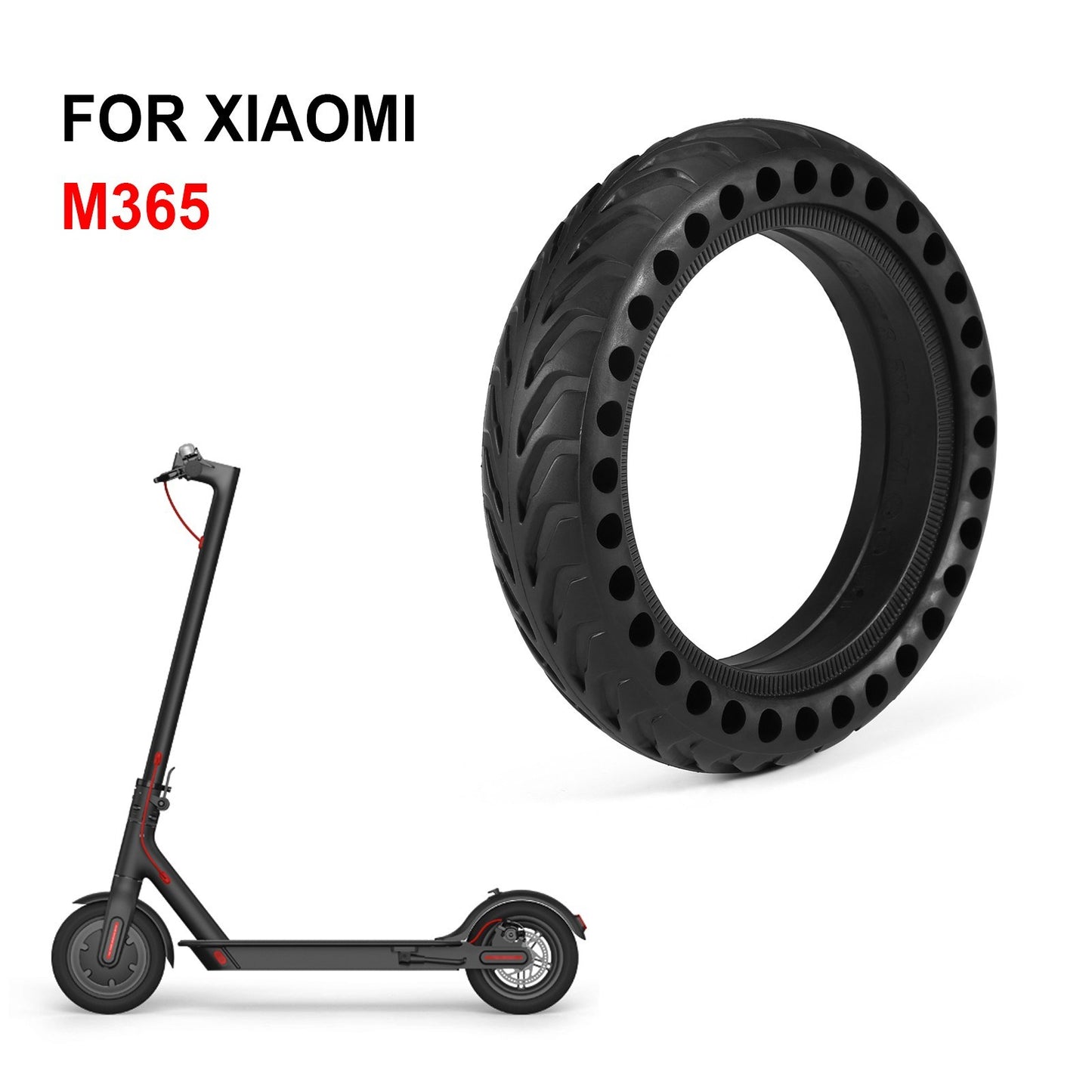 8.5 Inch Solid Honeycomb Tires for Xiaomi M365 Electric Scooter - Explosion-Proof Front/Rear Replacement