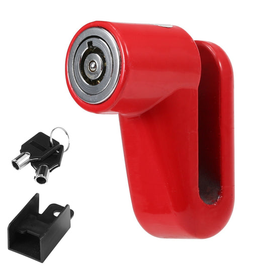 Waterproof Anti-Theft Disc Brake Lock for Motorcycles & Bikes - Safety Wheel Padlock with Two Keys