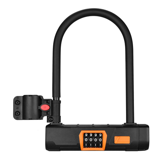 Heavy Duty Combination U-Lock: Anti-Theft Bicycle Password Security Tool