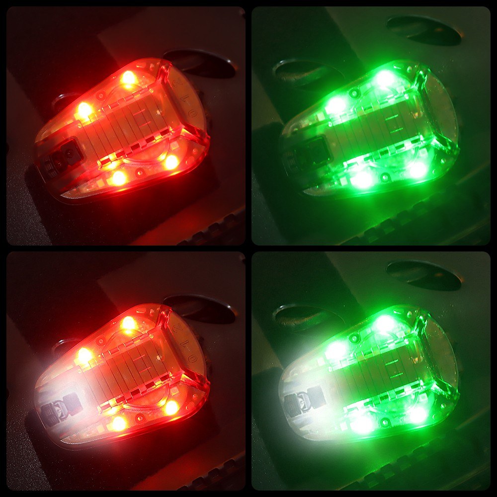 Helmet-Mounted Water-Resistant Strobe Light for Outdoor Safety and Camping