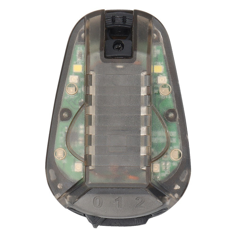 Helmet-Mounted Water-Resistant Strobe Light for Outdoor Safety and Camping