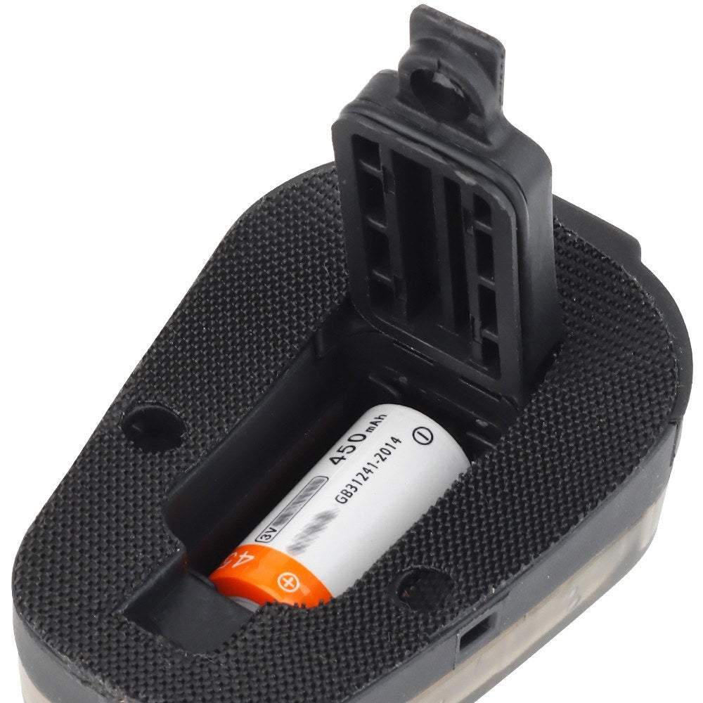 Helmet-Mounted Water-Resistant Strobe Light for Outdoor Safety and Camping