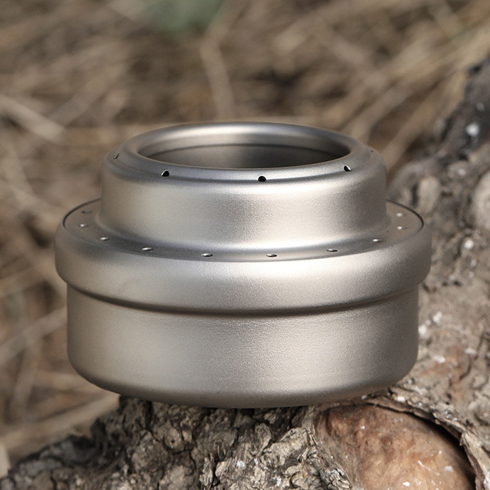 TOMSHOO Ultralight Portable Titanium Alcohol Stove for Camping & Hiking