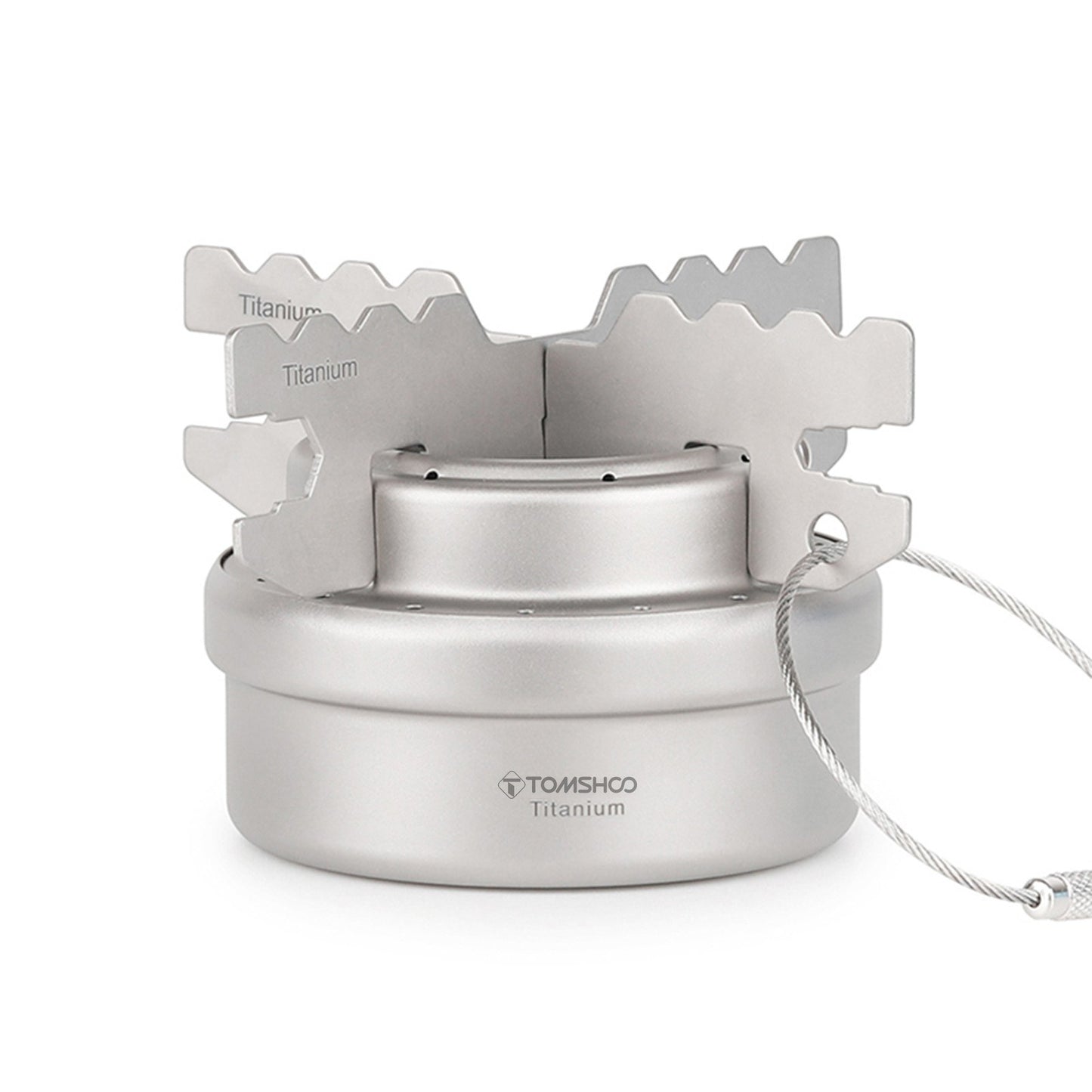 TOMSHOO Ultralight Portable Titanium Alcohol Stove for Camping & Hiking