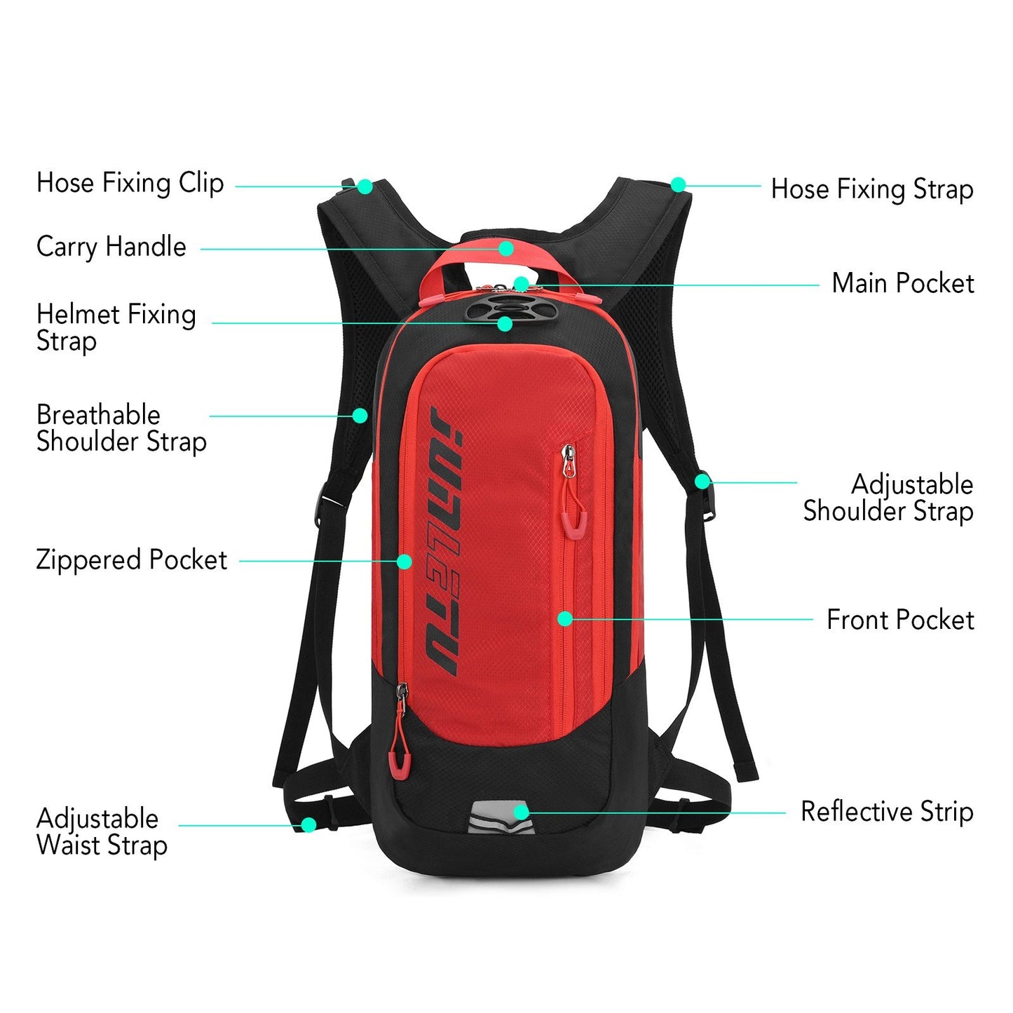 Lightweight Breathable Cycling Backpack for Outdoor Sports, Hiking, Running, and Travel - Hydration Pack Included