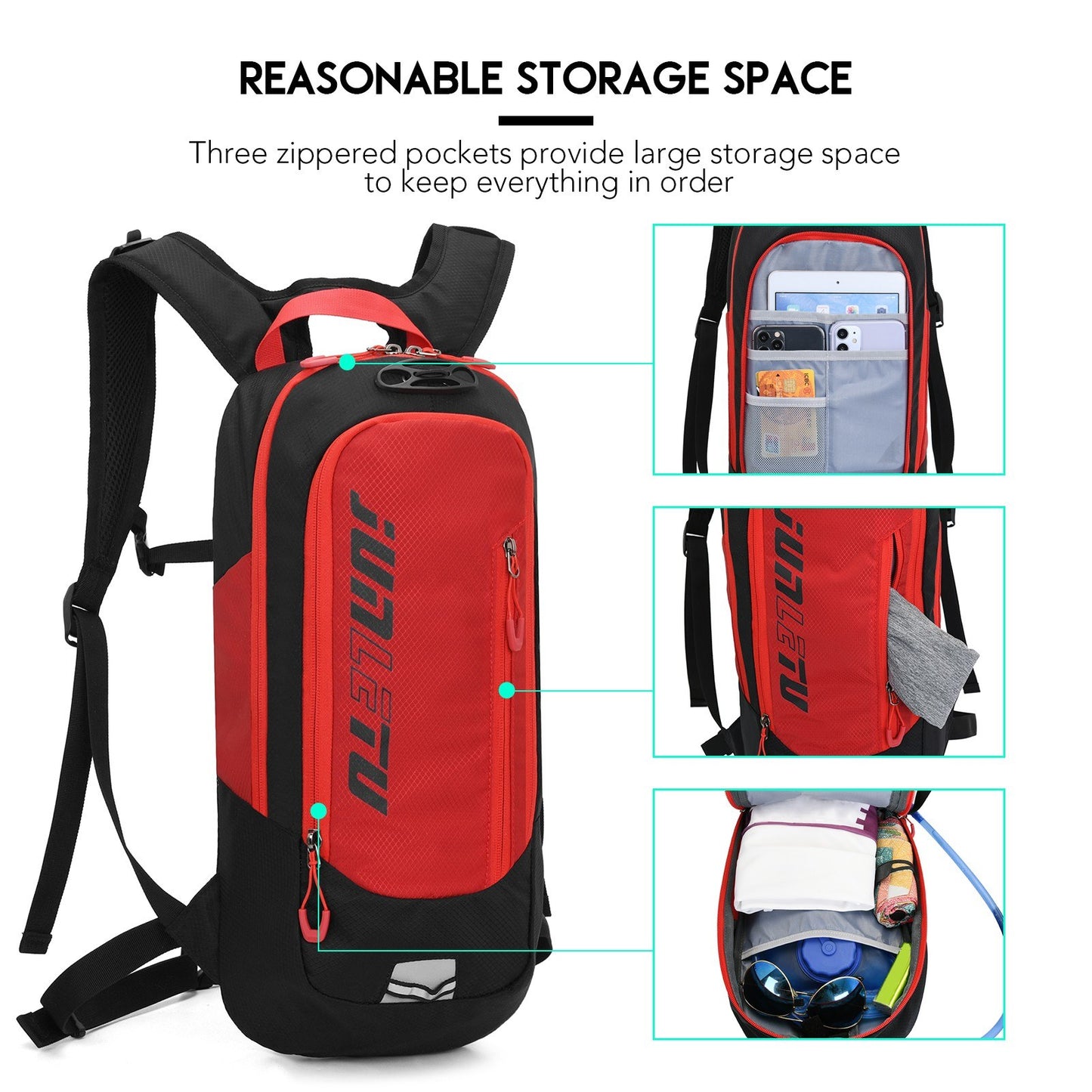 Lightweight Breathable Cycling Backpack for Outdoor Sports, Hiking, Running, and Travel - Hydration Pack Included