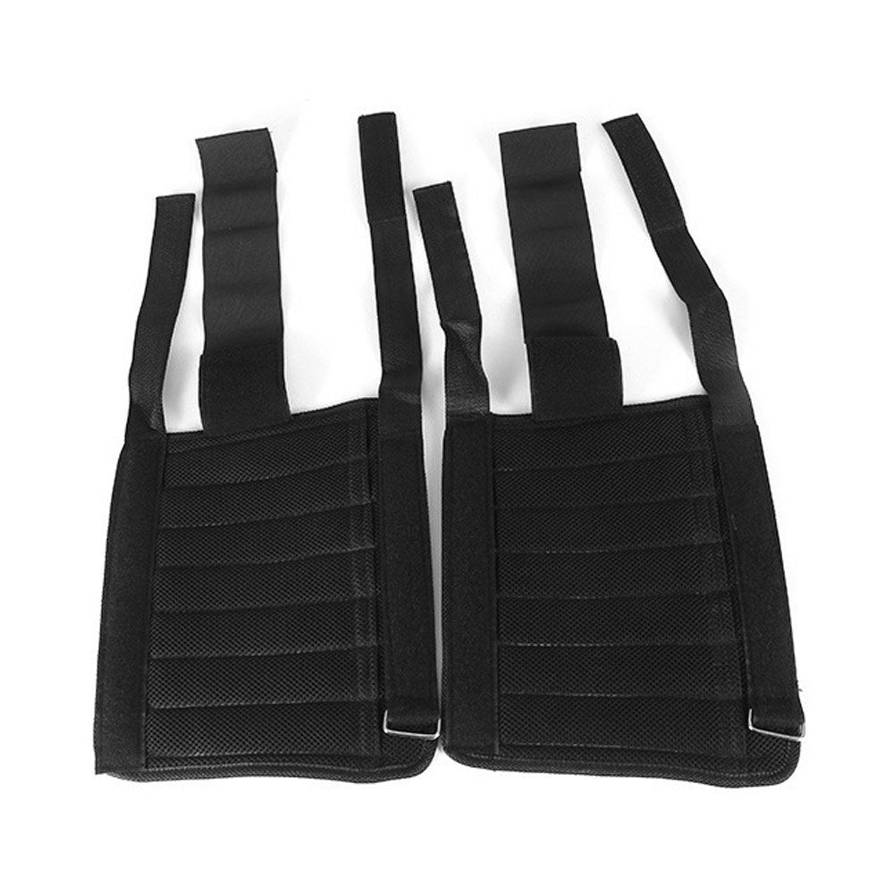 2-Pack Adjustable Ankle Weights - Max Load 16kg, Empty Wraps for Strength Training and Workouts