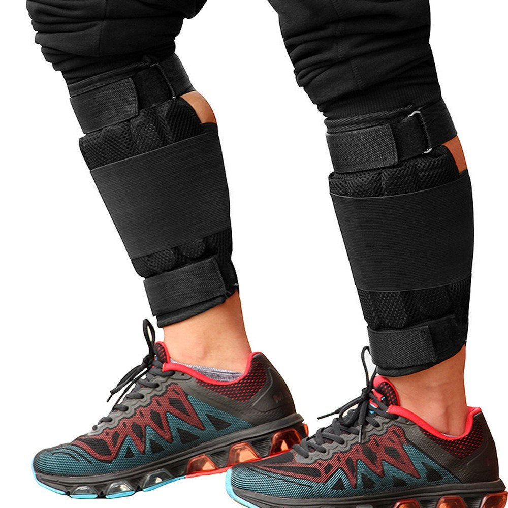 2-Pack Adjustable Ankle Weights - Max Load 16kg, Empty Wraps for Strength Training and Workouts