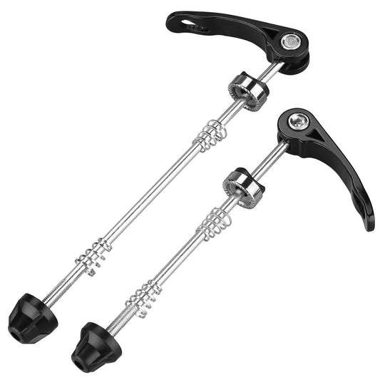 Quick Release Bicycle Wheel Hub Skewers 155/190mm - Front & Rear for Road/MTB Bikes