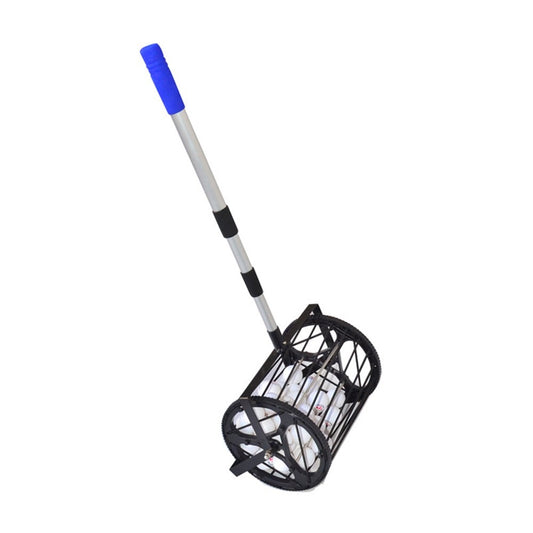 Table Tennis Ball Retriever & Hopper - 125 Ball Capacity Pingpong Collector Roller Accessory