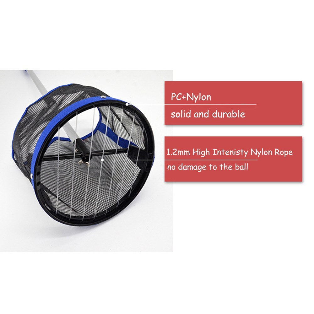 Table Tennis Ball Retriever with 120-Ball Capacity - Pingpong Ball Picker & Hopper Roller Accessory
