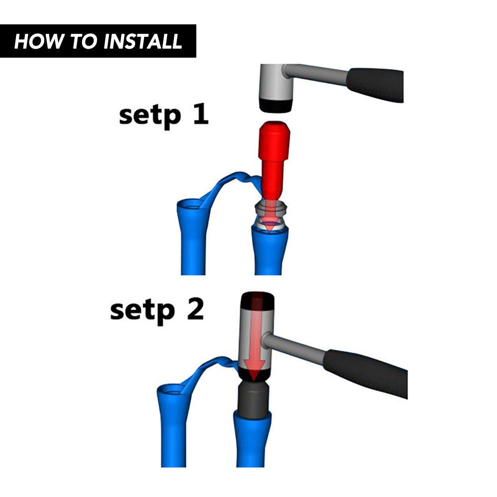 Bicycle Fork Seal Installation Tool Kit for Fox & Rockshox (32-40mm) Front Forks