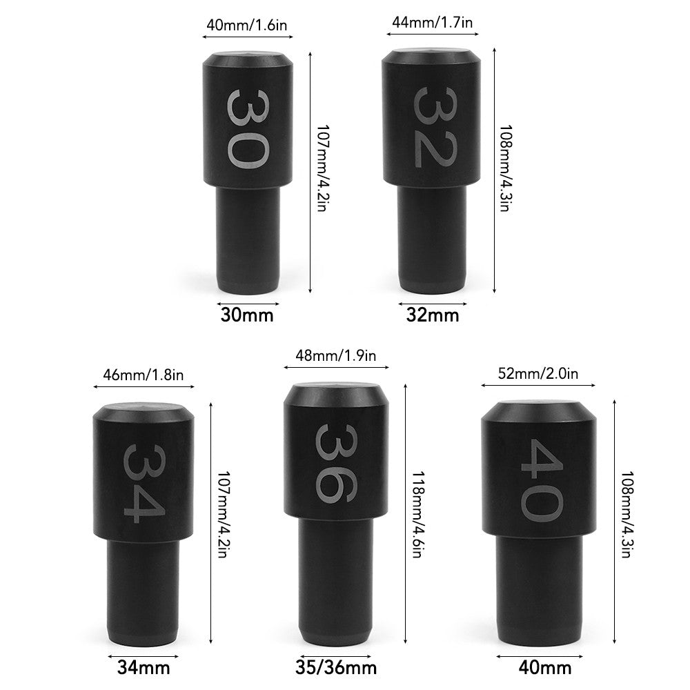 Bicycle Fork Seal Installation Tool Kit for Fox & Rockshox (32-40mm) Front Forks